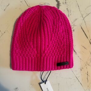 Rebecca Minkoff Fuchsia Knit Beanie